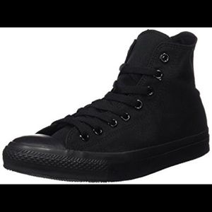 Black high top converse